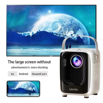 Новый продукт Портативный интеллектуальный проектор Full HD 1080P UMIIO A007 Подходит для встреч на открытом воздухе и домашних кинотеатров