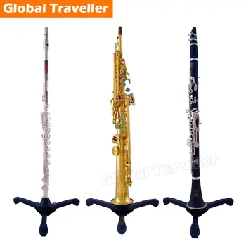 Универсальная Флейта, кларнет, складной Штатив, кронштейн для Сопрано, Саксофон, складной штатив, кронштейн для прямого саксофона, устойчивость
