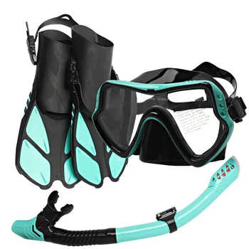 Снаряжение для дайвинга на открытом воздухе, Спортивная маска для дайвинга, набор регулировочных ласт для подводного плавания, набор из трех частей