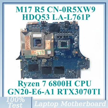 CN-0R5XW9 0R5XW9 R5XW9 С процессором Ryzen 7 6800H LA-L761P Для DELL M17 R5 Материнская плата ноутбука GN20-E6-A1 RTX3070TI 100% Протестирована в хорошем состоянии