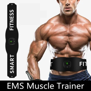 Пояс-Миостимулятор EMS для тренировки мышц живота, Тренажер для мышц пресса, Умный тренажер для фитнеса, Платное оборудование для домашнего спортзала