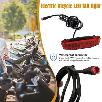 Аксессуары для Ebike Задний задний фонарь Велосипеда 6-60 В, Сигнальная лампа безопасности электрического велосипеда, Задний фонарь Велосипеда, задний фонарь Ebike