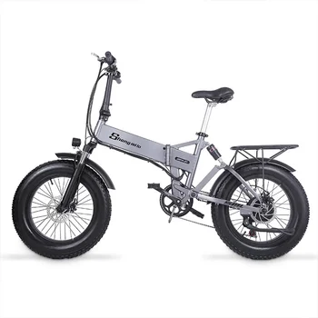 2023new Дальнобойный Алюминиевый Сплав Складной 48v 20inch Fat Tire Mountain 500W Bike Электрический Велосипед Для Взрослых