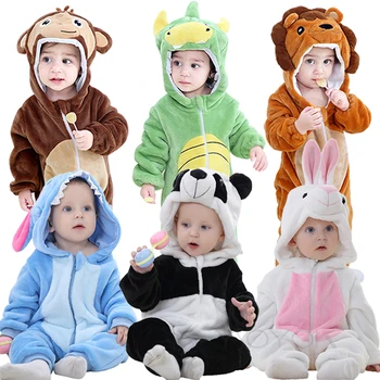Комбинезон для маленьких мальчиков и девочек с животными для косплея, Карнавальные костюмы на Хэллоуин, Костюм Панды для мальчиков, Комбинезоны для девочек, Одежда для младенцев