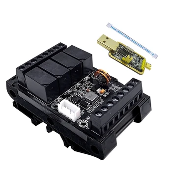 1 Комплект Модуля задержки FX1N-10MR PLC Промышленная плата управления + Чехол + USB TTL кабель Аналогового ввода/вывода программируемый