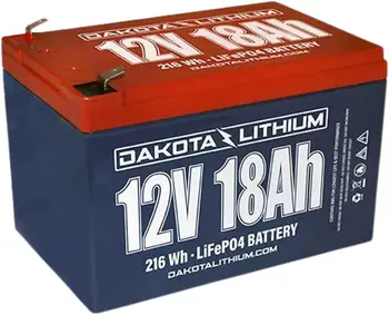 Литиевая батарея глубокого цикла 12V 18Ah LiFePO4 11-летняя гарантия США 2000+ циклов, встроенная в BMS для Ice F