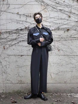 В 2023 году появится новая высококачественная рубашка с длинными рукавами для мужчин корейской версии plankton beautiful design shirt для весеннего нишевого пальто