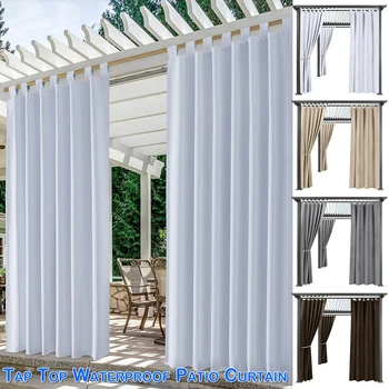 Наружные шторы для внутреннего дворика, Водонепроницаемые оконные шторы с вкладками, Теплоизолированные плотные шторы для декора сада, беседки