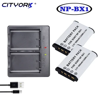 CITYORK Для Sony NPBX1 np bx1 Аккумулятор для Sony FDR-X3000R RX100 RX100 M7 M6 AS300 HX400 HX60 WX350 AS300V HDR-AS300R + светодиодный зарядное устройство