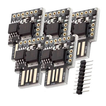 5шт ATtiny85 Digispark I2C LED Rev.3 Kickstarter 5V IIC SPI USB Плата разработки 6 Контактов ввода-вывода для Arduino