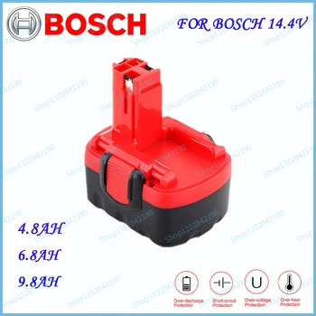 Аккумулятор Bosch Ni-MH 14,4 В, аккумуляторная батарея для bosch BAT038 BAT040 BAT140 BAT159 BAT04