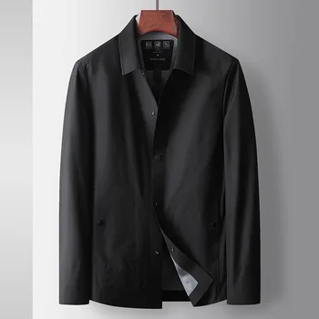 Lin2727-Пальто черного цвета, приталенное профессиональное официальное свадебное платье жениха