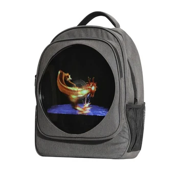 Вентилятор 3D-голографического проектора с рюкзаком, Светодиодная рекламная лампа, Поддержка изображения / Vedio Pattern, карта 16G FT, Проигрыватель светодиодных проекторов