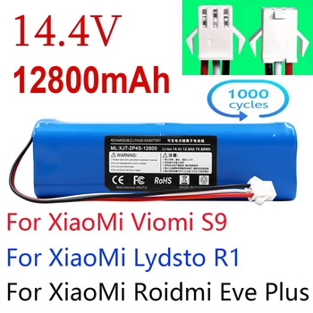 Замена робота S9 для XiaoMi Lydsto R1 Roidmi Eve Plus Viomi Аккумулятор для пылесоса Емкостью 12800 мАч Аксессуары запчасти