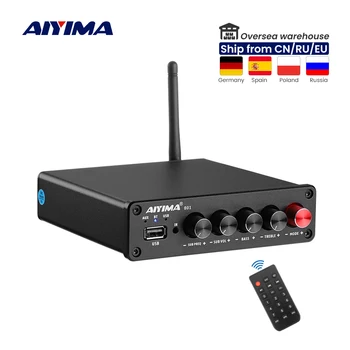 AIYIMA TPA3116 Bluetooth Усилитель Сабвуфера 2,1 Мощность Amplicador Усилитель звука Динамик Аудио Усилитель USB Плеер 50Wx2 + 100W B01