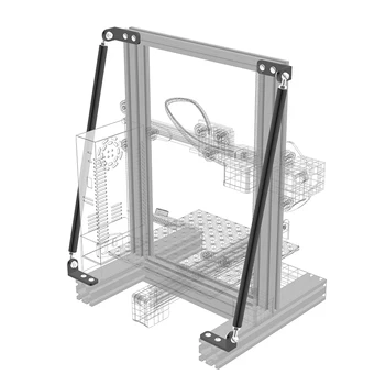 Детали 3D-принтера, Поддерживающие Комплект тяг из алюминиевого Сплава, Комплект рулевых тяг, совместимый с Creality Ender-3/Ender-3S/Ender-3 Pro