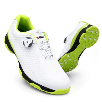 Обувь для гольфа PGM, мужская футбольная обувь, летняя спортивная обувь, дышащая обувь на вращающемся шнурке XZ095