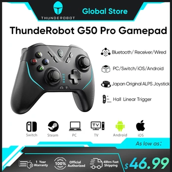 Игровой Контроллер Thunderobot G50 Pro Для ПК Buletooth Беспроводной Проводной Вибрационный Геймпад Джойстик для Nintendo Switch PC STEAM