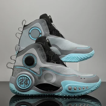 QNX-2032 Pro. Мужские Баскетбольные кроссовки, нескользящая спортивная обувь для тренировок в тренажерном зале с БОА, детская Баскетбольная обувь с дышащей подушкой, 36-45