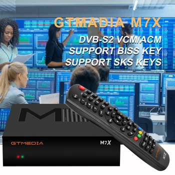 2022 НОВЫЙ Спутниковый ресивер GTMEDIA M7X tv box1080P DVB-S2 VCM/ACM/многопоточный bulit-in с поддержкой Wi-Fi ksk