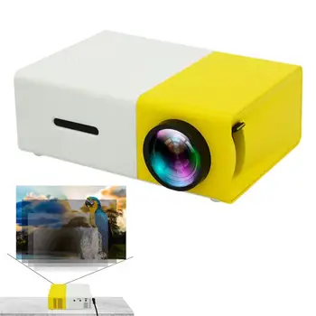 Проектор для YG300 Мини Портативный кинопроектор для YG300 Простой в использовании Многофункциональный светодиодный проектор для домашнего кинотеатра и