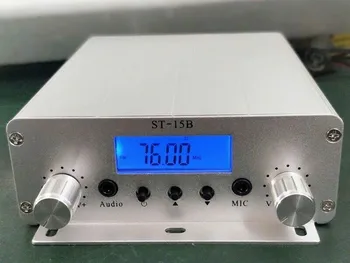 Новый FM-передатчик мощностью 15 Вт 76 МГц-108 МГц ST-15B стерео PLL FM-радиостанция