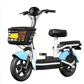 Электрический Велосипед 26-Дюймовый Электрический Велосипед Для взрослых Мужчин и женщин с литиевой батареей, Ежедневные поездки на работу, Безопасность из Высокоуглеродистой стали, Долговечность
