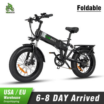 ЕС/США Склад 6-8 дней Прибыл 20*4,0 Взрослый Складной Электрический Велосипед 1000 Вт 14Ah С Полной Подвеской Электрический Велосипед Для Взрослых Fat ebike