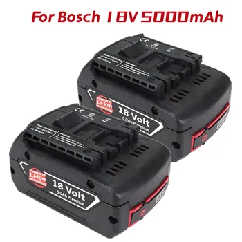 3 Упаковки 18 В 5000 мАч Литий-ионный Сменный Аккумулятор для Bosch 18 В BAT620 BAT622 BAT609 BAT618 SKC181-202L Беспроводные Электроинструменты