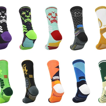 Спортивные носки нескользящие дышащие мужские летние носки с полотенцем для бега, длинные футбольные носки высокого качества для мужчин и женщин
