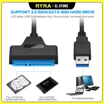 RYRA USB3.0 Кабель-адаптер для жесткого диска 2,0 на Sata Кабель-адаптер Поддерживает 2,5-дюймовый Жесткий диск для ноутбука Жесткий диск USB в последовательный Pin-конвертер