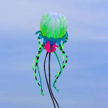 бесплатная доставка большие воздушные змеи с медузами линия наружного силового воздушного змея летающий воздушный змей с осьминогом для взрослых открытый кайтсерфинг papalote 3d воздушный змей