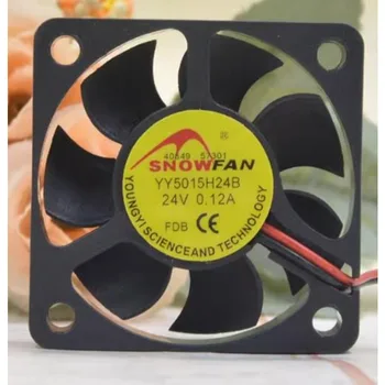 Новый Вентилятор Охлаждения процессора для SNOWFAN YY5015H24B 5015,5 см 24 В 0.12A Двойной Шаровой Инверторный Вентилятор Высокого Давления 50x50x15 мм