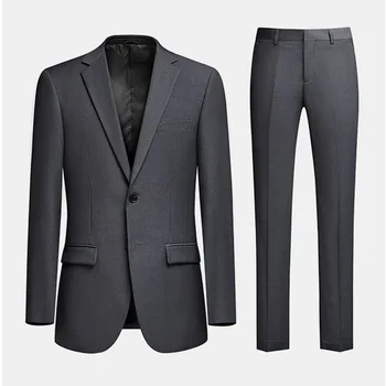6952-Мужской костюм, мужской пиджак, приталенное профессиональное платье для отдыха делового формата