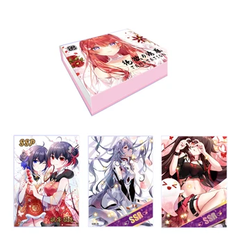 Оптовые продажи Goddess Story Collection Cards Booster TEMPTATION Anime Girls Trading Cards Подарок