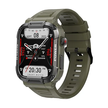 Смарт-часы MK66 с Пользовательским Циферблатом Сердечного ритма, 1,85-дюймовый экран, Батарея 400 мАч, IP68, Водонепроницаемый Bluetooth-вызов, Спортивный Фитнес-трекер