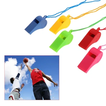 PXPF 24 шт. Цветной пластиковый свисток для болельщиков баскетбольного футбольного мяча, рефери