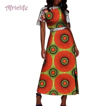 Женское платье в африканском стиле с принтом в стиле пэчворк, облегающее платье с короткими рукавами, Традиционная одежда для вечеринок в Анкаре Wy10289